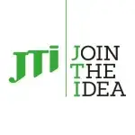 JTI logo with a white background