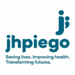 jhpiego logo in a white background