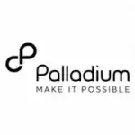 Palladium logo in a white background