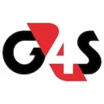 G4S logo outlined in a white background