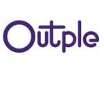 Outple logo outlined in a white background